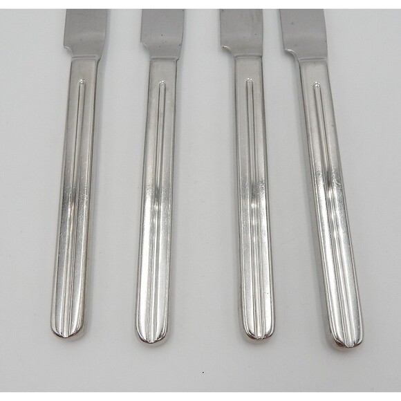 Retroneu INFINITE Stainless Dinner Knives Serrated 18/8 Korea Glossy Flatware S4 - Picture 5 of 9